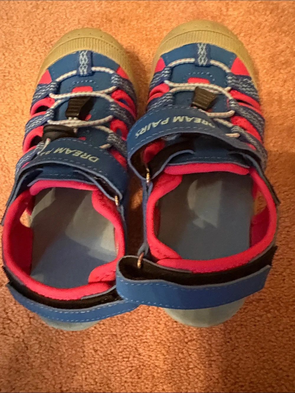 Dream Pairs Kids Blue and Pink Water Sandals